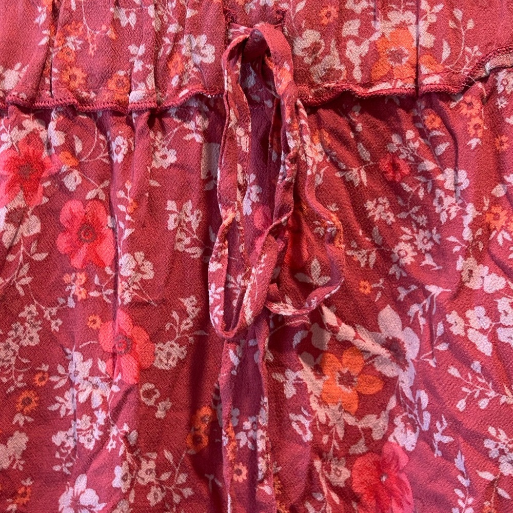 Red and White Ruffled Mini Fit and Flare Set - Picture 4 of 11